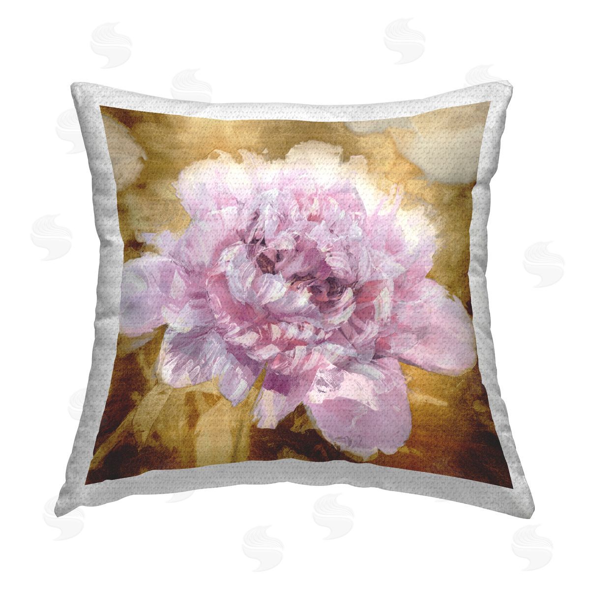 Shawna Sullivan Abstract Pink Rose Outdoor Quick-Dry Polyester Printed Throw Pillow