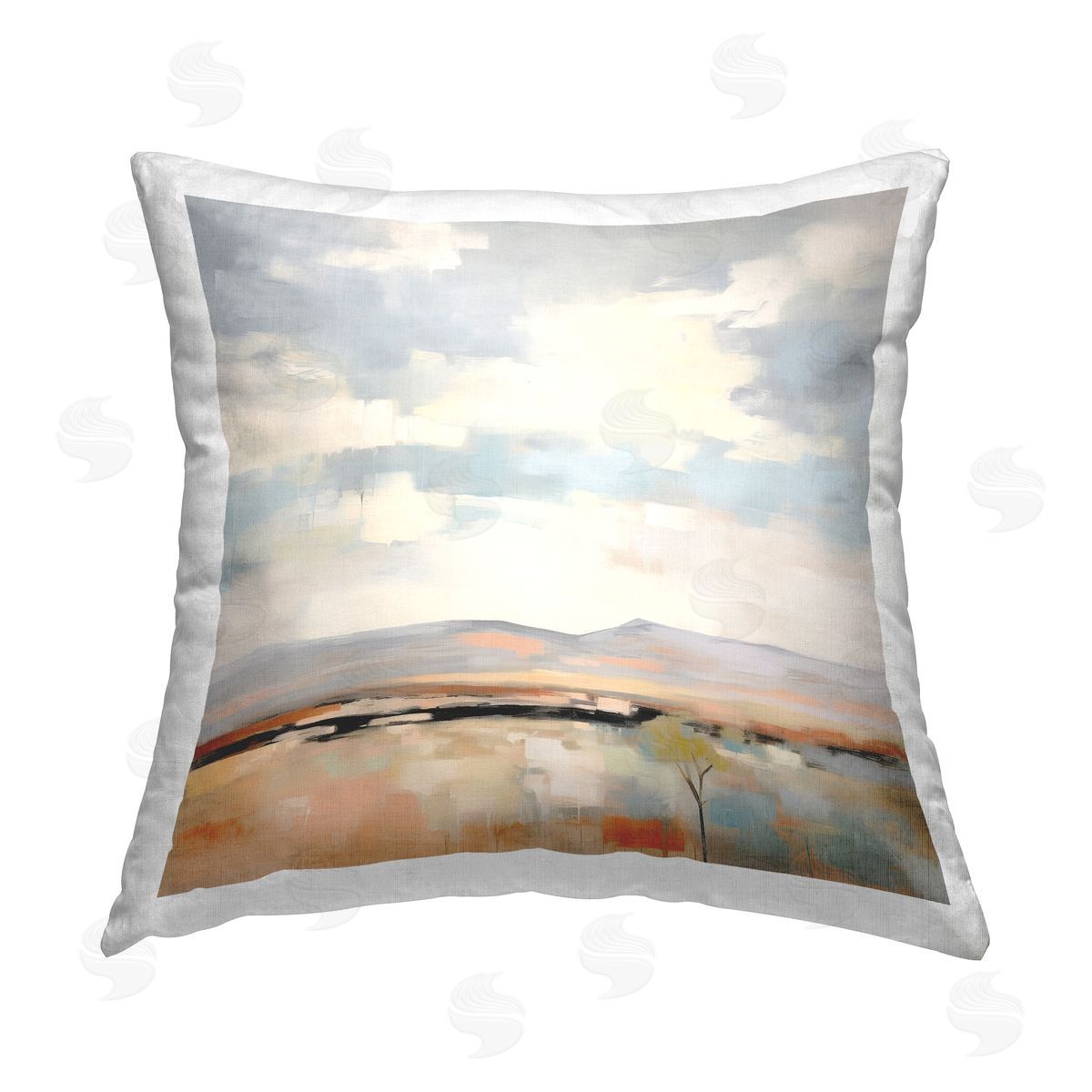 Irena Orlov Abstract Desert Dunes Printed Plush Polyester Throw Pillow