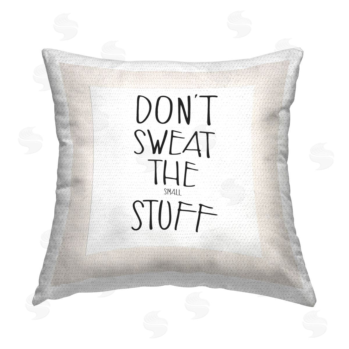 Karen Smith Minimal Small Stuff Phrase Outdoor Quick-Dry Polyester Printed Throw Pillow