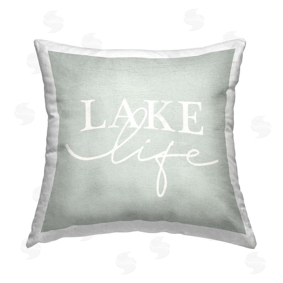Stupell Studio Rustic Lake Life Printed Plush Polyester Throw Pillow