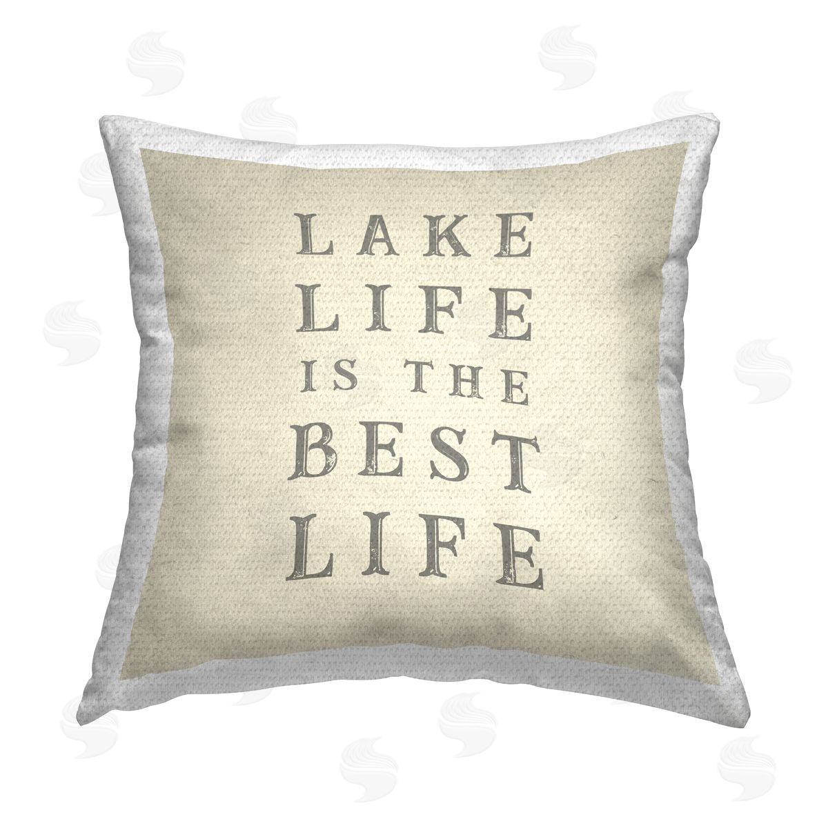 Stupell Studio Lake Life is Best Outdoor Quick-Dry Polyester Printed Throw Pillow