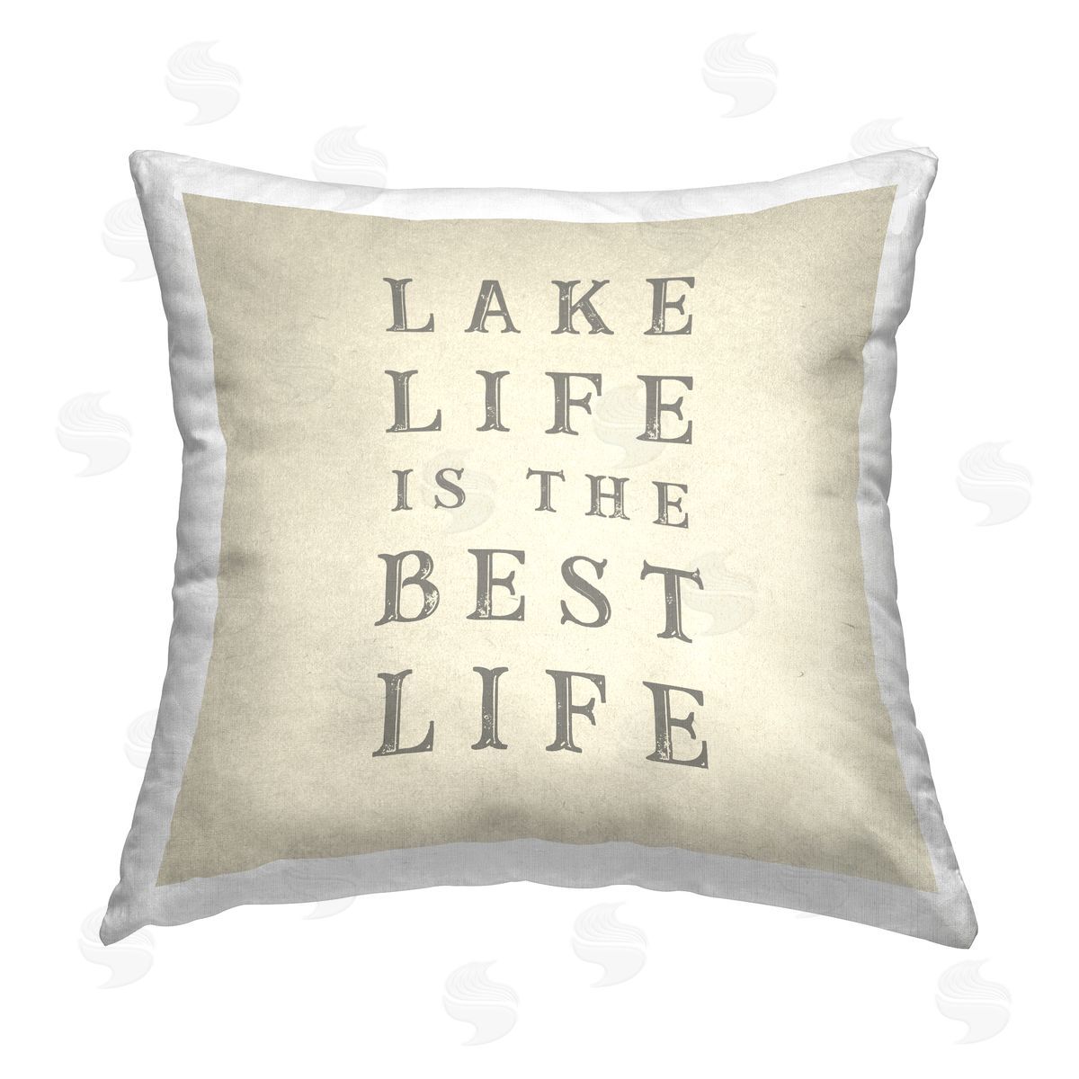 Stupell Studio Lake Life is Best Printed Plush Polyester Throw Pillow