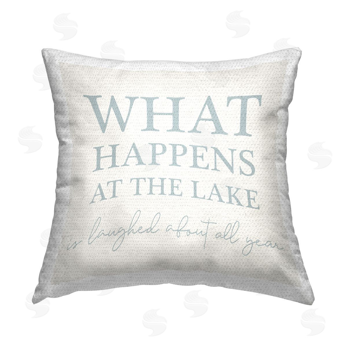 Stupell Studio What Happens at Lake Outdoor Quick-Dry Polyester Printed Throw Pillow