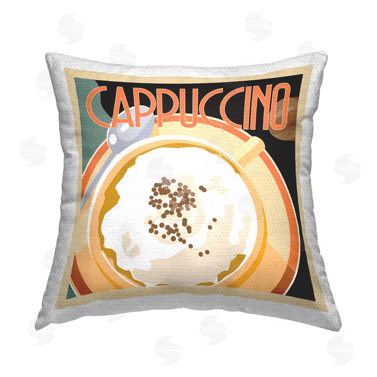 Richard Weiss Retro Cappuccino Mug Outdoor Quick-Dry Polyester Printed Throw Pillow