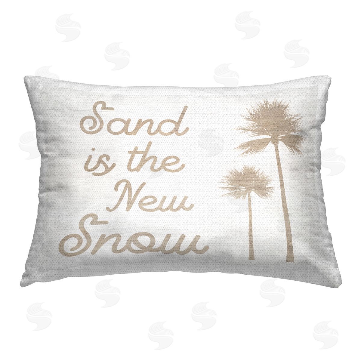 Stupell Studio Sand is New Snow Outdoor Quick-Dry Polyester Printed Throw Pillow