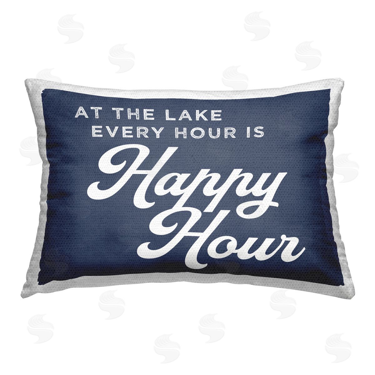 Happy Hour at Lake Outdoor Printed Pillow, Home Decor by Stupell Studio