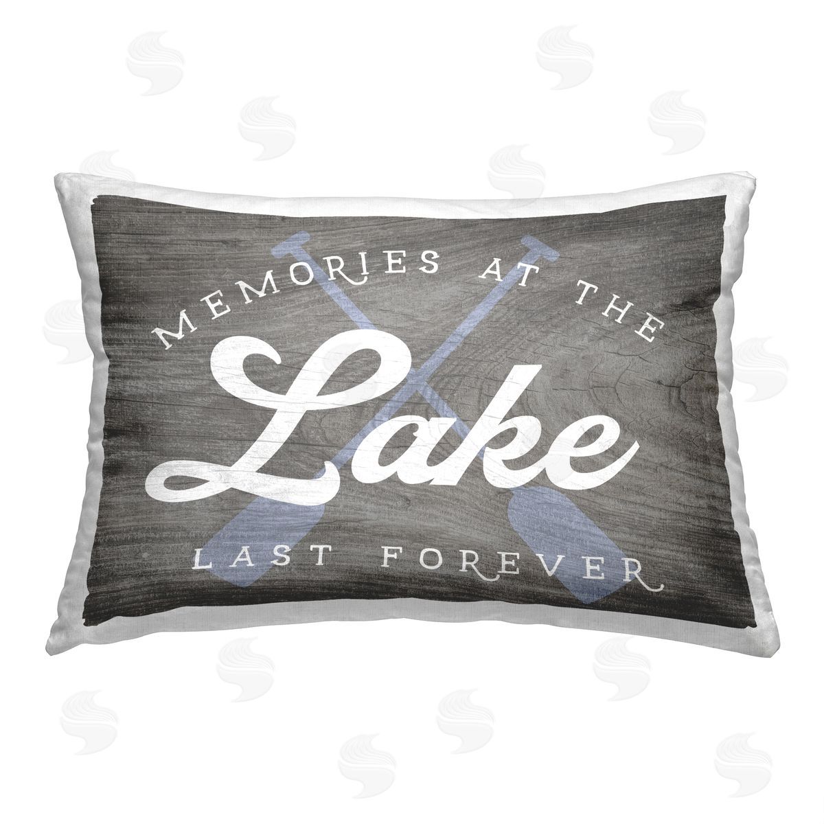 Lake Memories Phrase Decorative Printed Pillow, Home Decor by Stupell Studio
