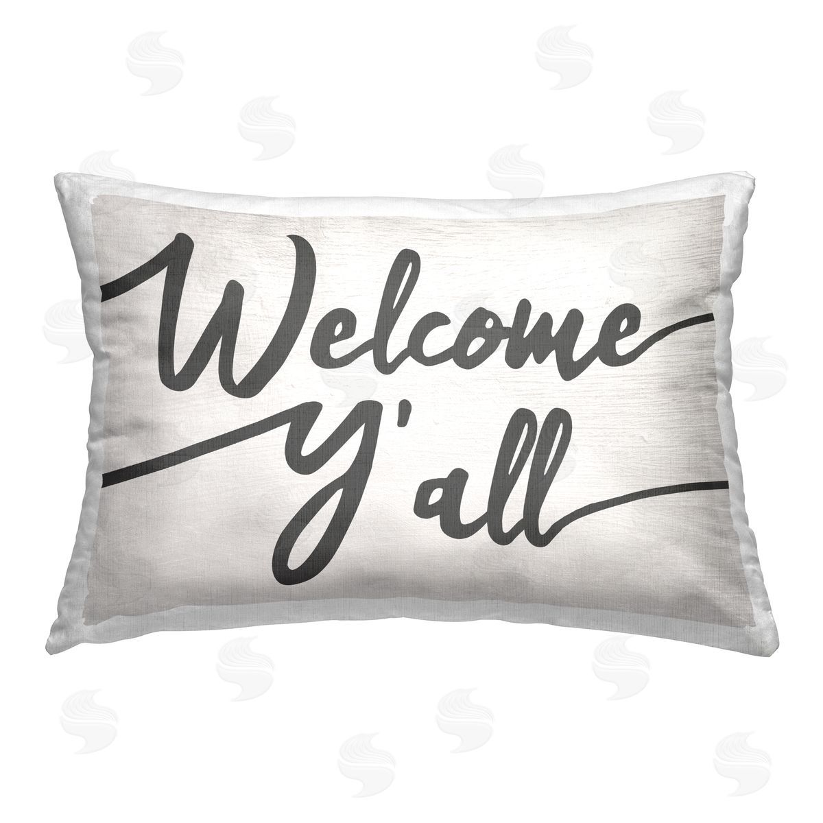 Daphne Polselli Welcome Y'all Phrase Printed Plush Polyester Throw Pillow