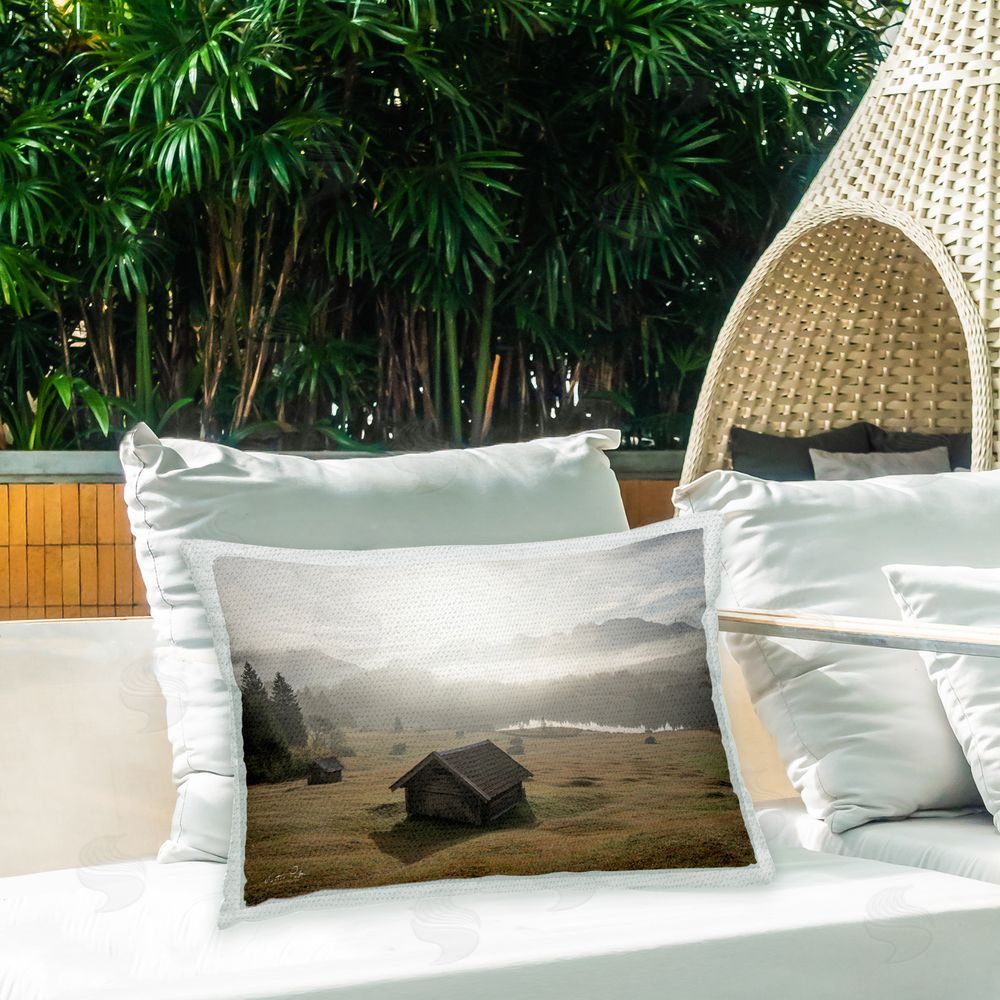 Martin Podt Vast Rural Landscape Outdoor Quick-Dry Polyester Printed Throw Pillow in Back Yard