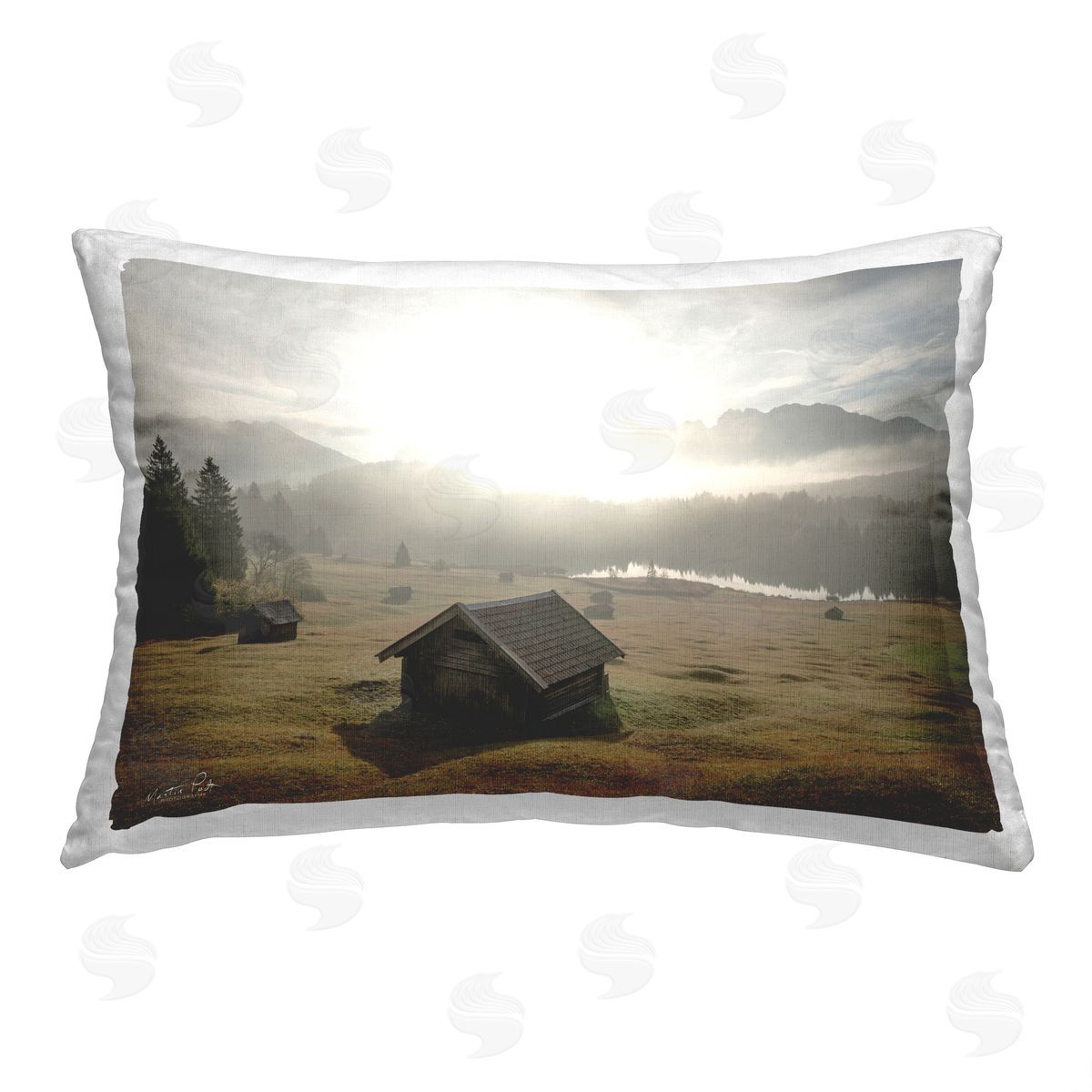 Martin Podt Vast Rural Landscape Printed Plush Polyester Throw Pillow
