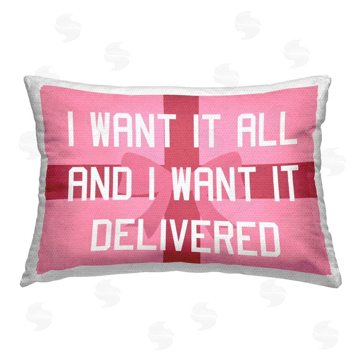 Stupell Studio Gifts Delivered Funny Christmas Outdoor Quick-Dry Polyester Printed Throw Pillow