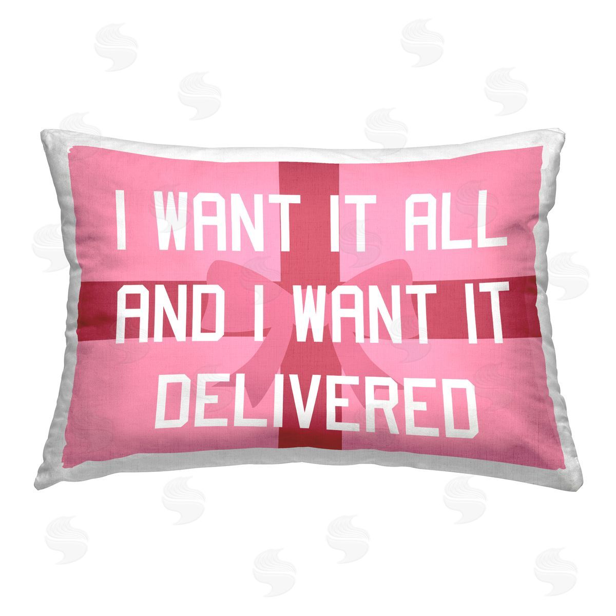 Stupell Studio Gifts Delivered Funny Christmas Printed Plush Polyester Throw Pillow
