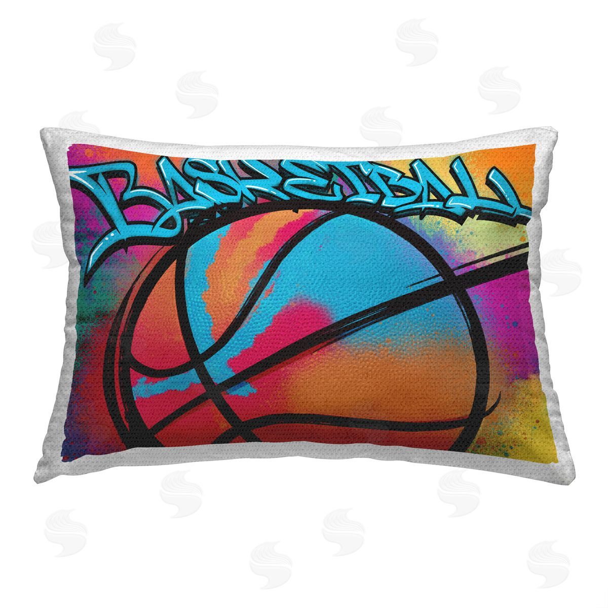 Marcus Prime Basketball Sports Graffiti Outdoor Quick-Dry Polyester Printed Throw Pillow