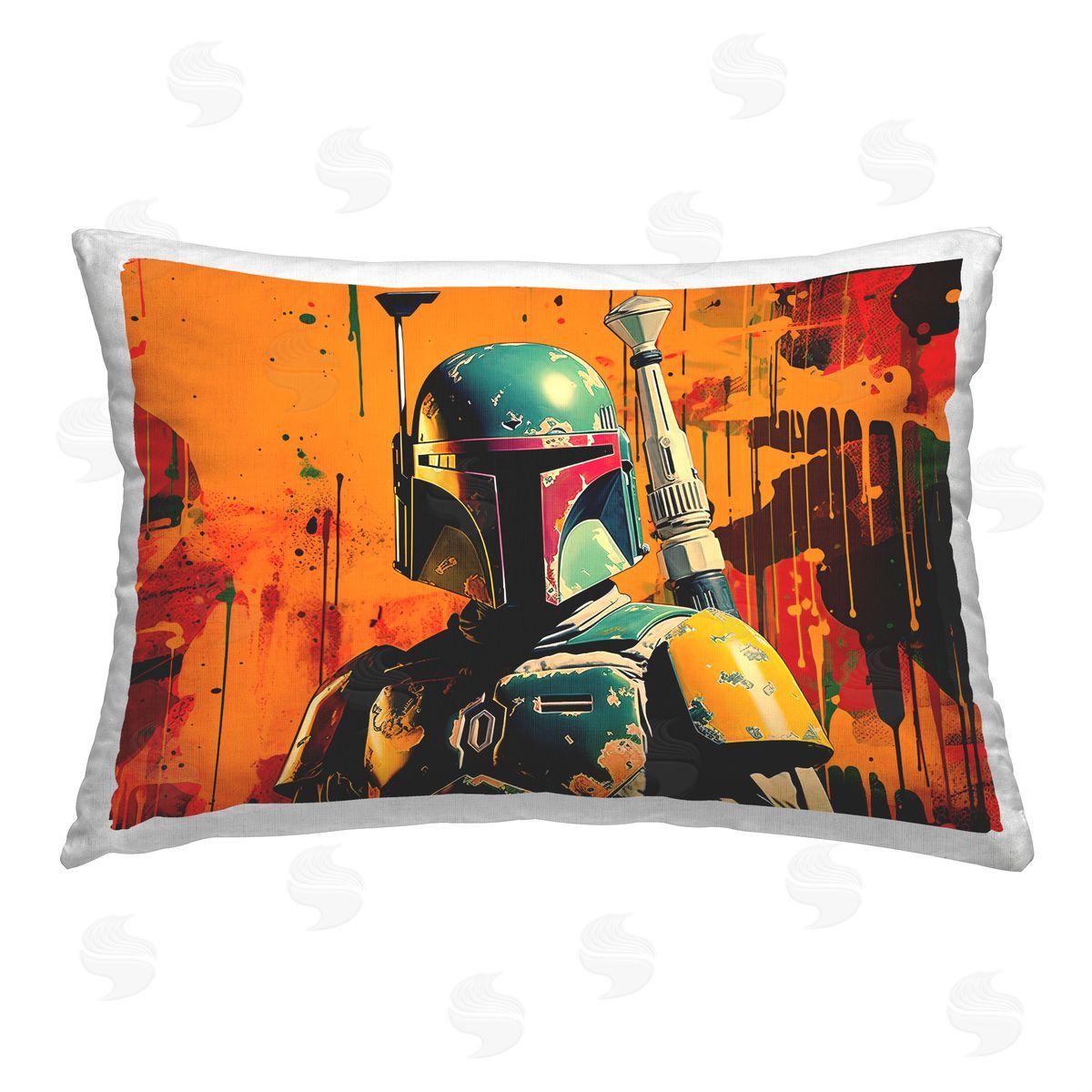 Birch & Ink Modern Sci-Fi Character Printed Plush Polyester Throw Pillow