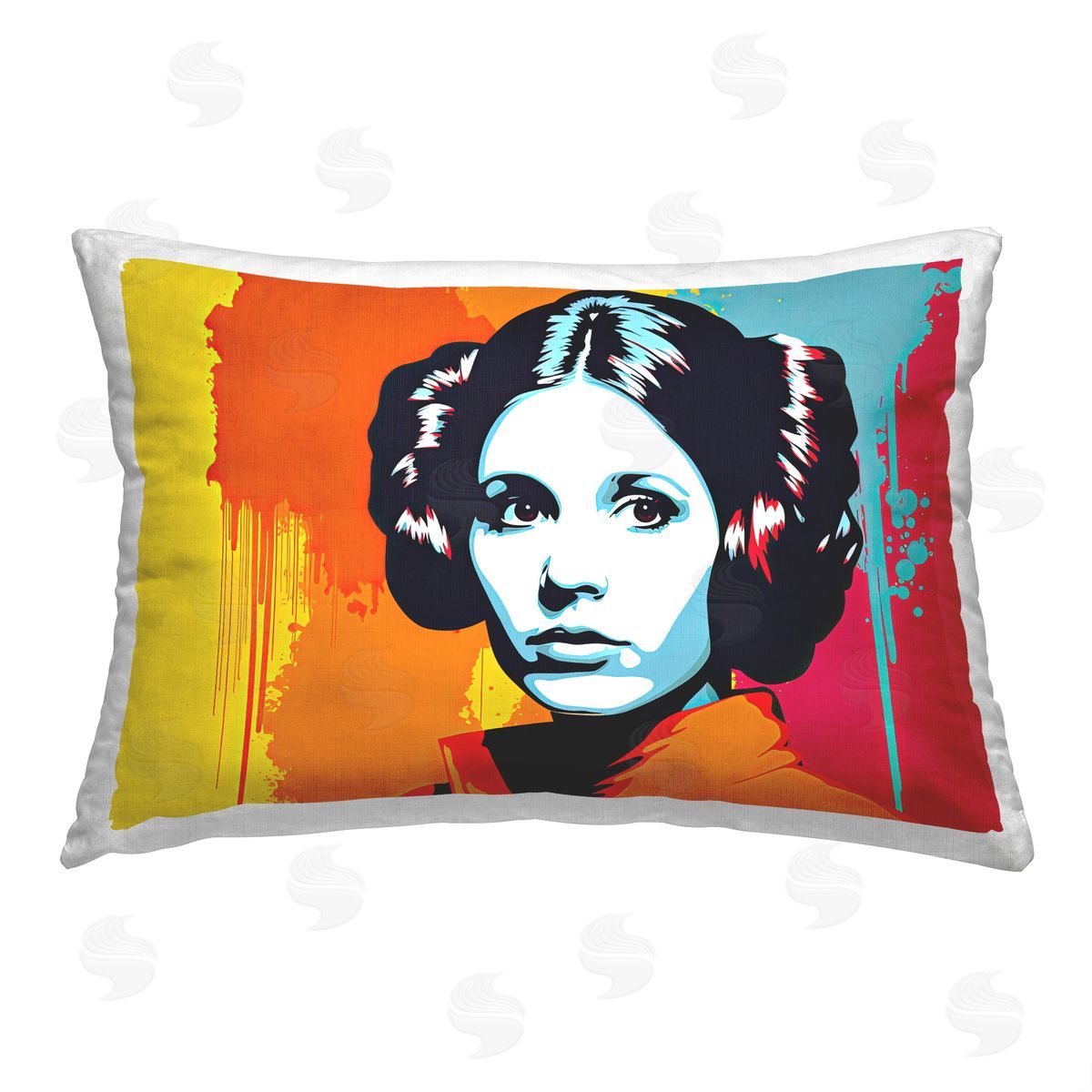 Birch & Ink Abstract Sci-Fi Woman Printed Plush Polyester Throw Pillow