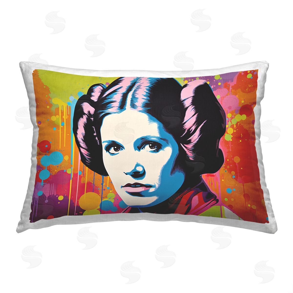 Birch & Ink Patterned Modern Character Printed Plush Polyester Throw Pillow