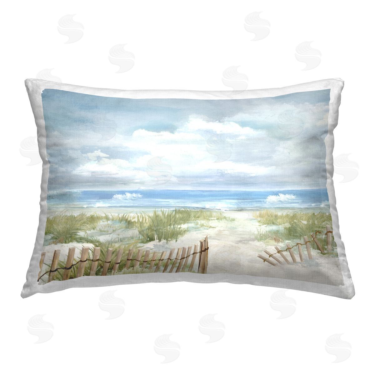 Carson Lyons On The Island Scenery Printed Plush Polyester Throw Pillow