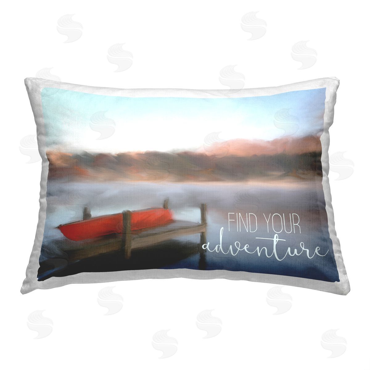 Kim Allen Find Your Adventure Scenery Printed Plush Polyester Throw Pillow