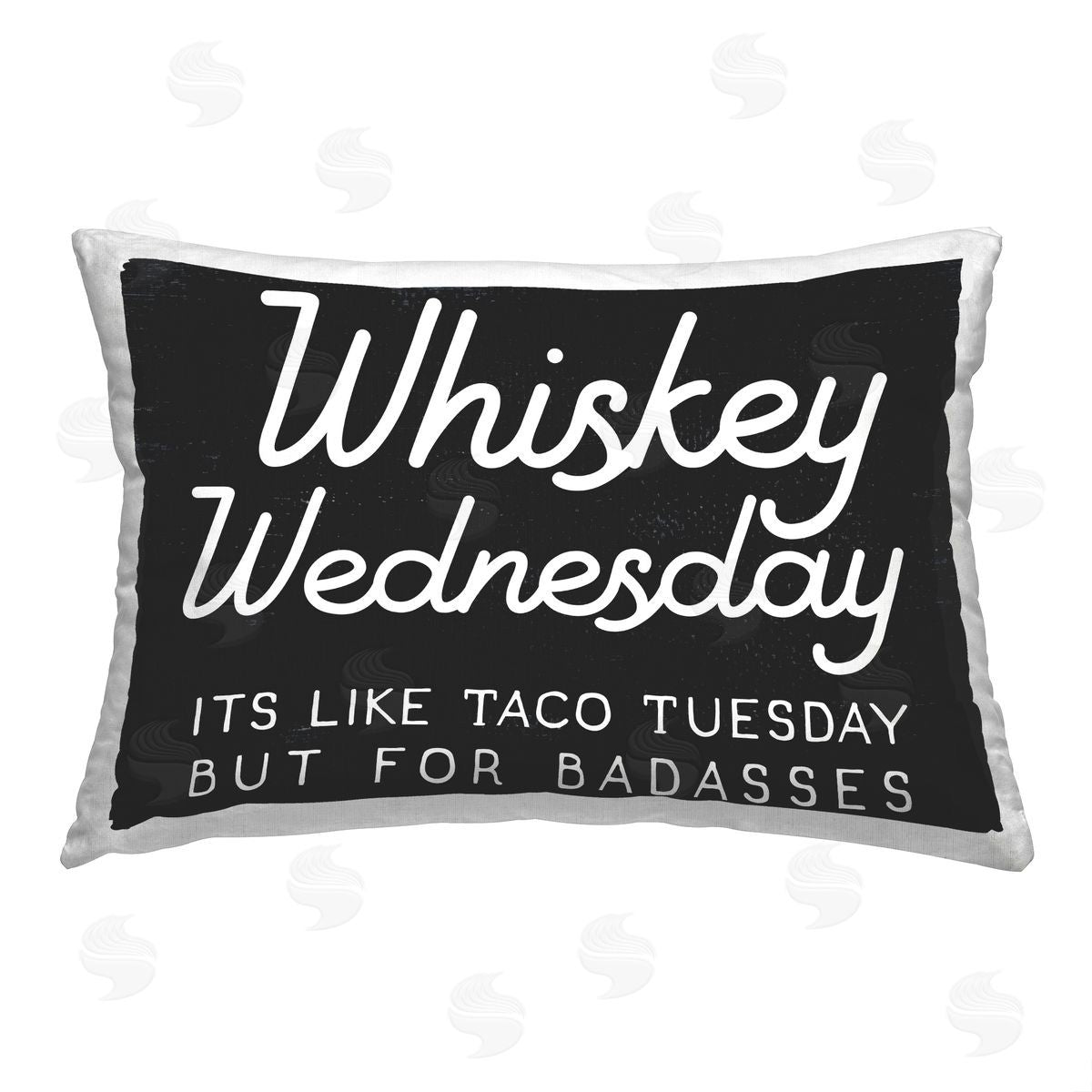 Stupell Studio Sassy Whiskey Wednesday Printed Plush Polyester Throw Pillow