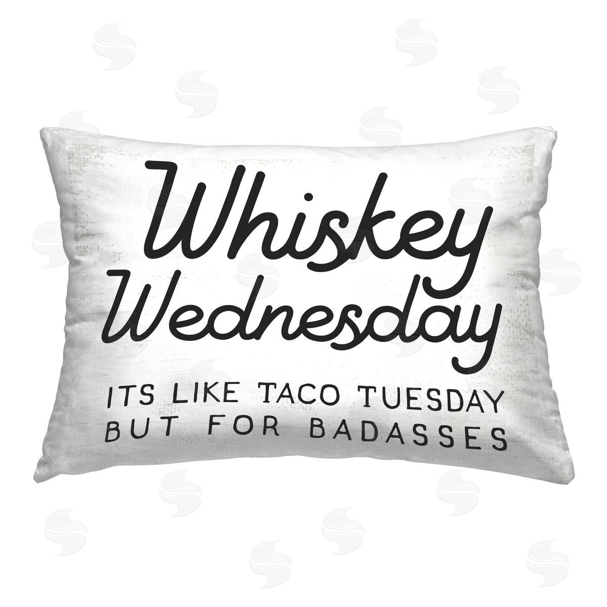 Stupell Studio Funny Whiskey Wednesday Printed Plush Polyester Throw Pillow