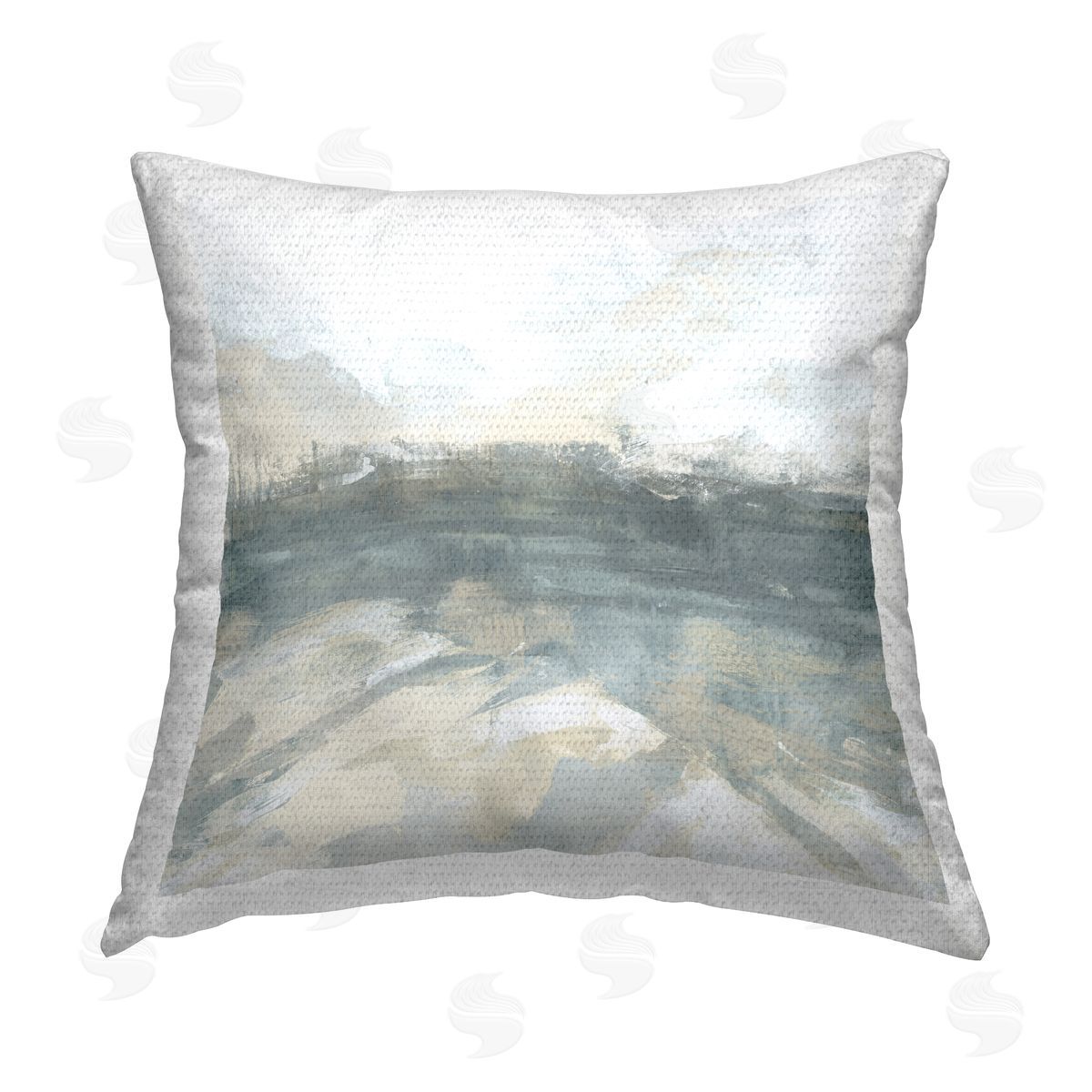June Erica Vess Abstract Chaotic Landscape Outdoor Quick-Dry Polyester Printed Throw Pillow