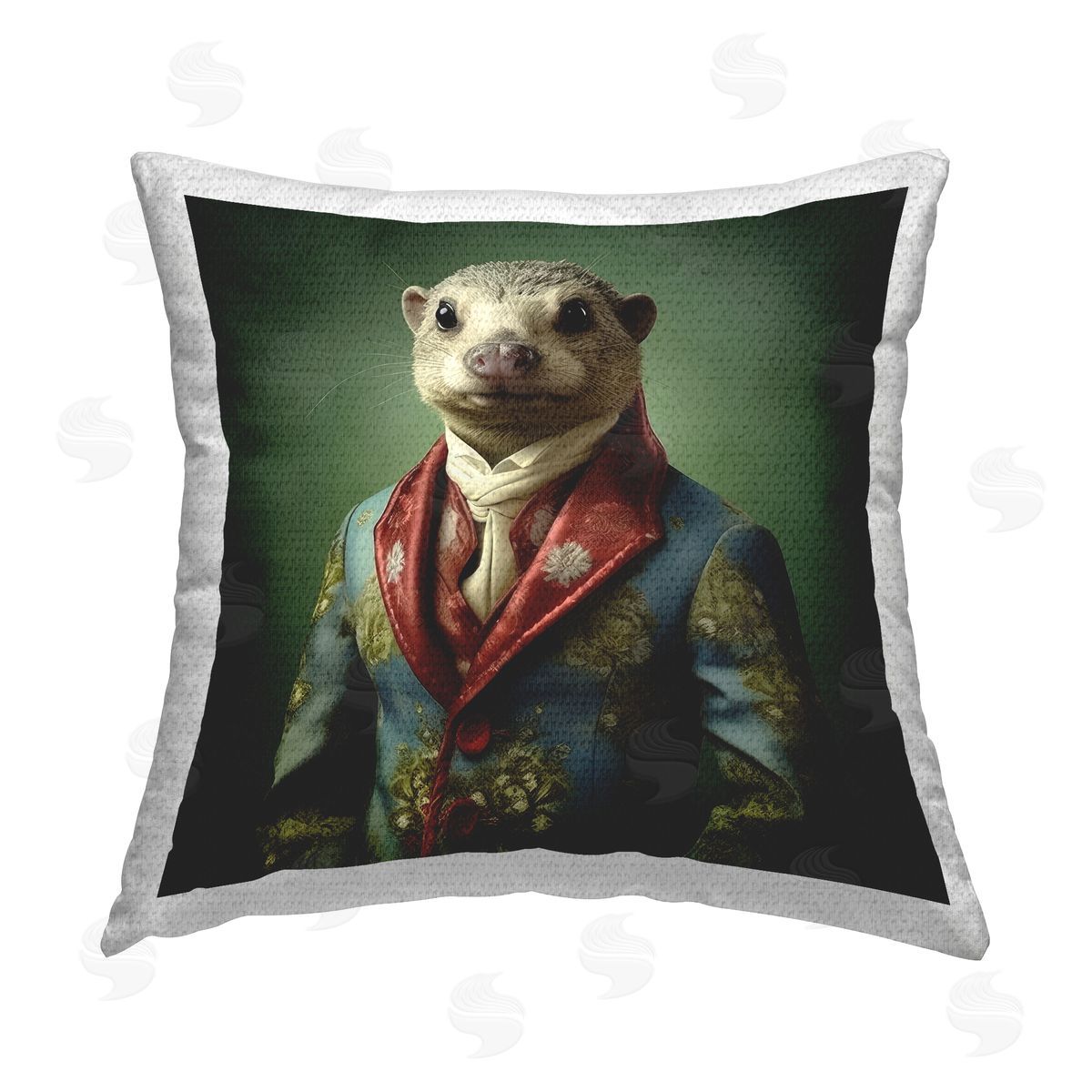 Lazar Studio Wild Otter Fashionable Suit Outdoor Quick-Dry Polyester Printed Throw Pillow