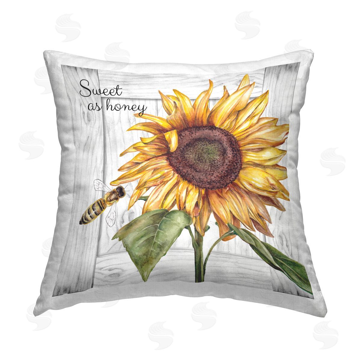 Studio 731 rep. Levison Designs Country Sweet As Honey Printed Plush Polyester Throw Pillow