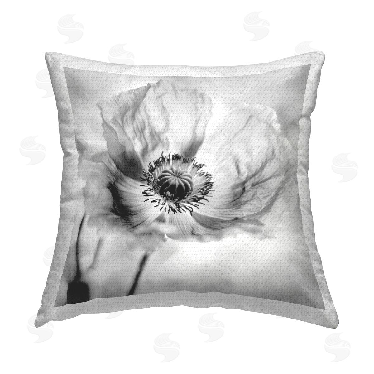 Irene Weisz Poppy Anther View Outdoor Quick-Dry Polyester Printed Throw Pillow