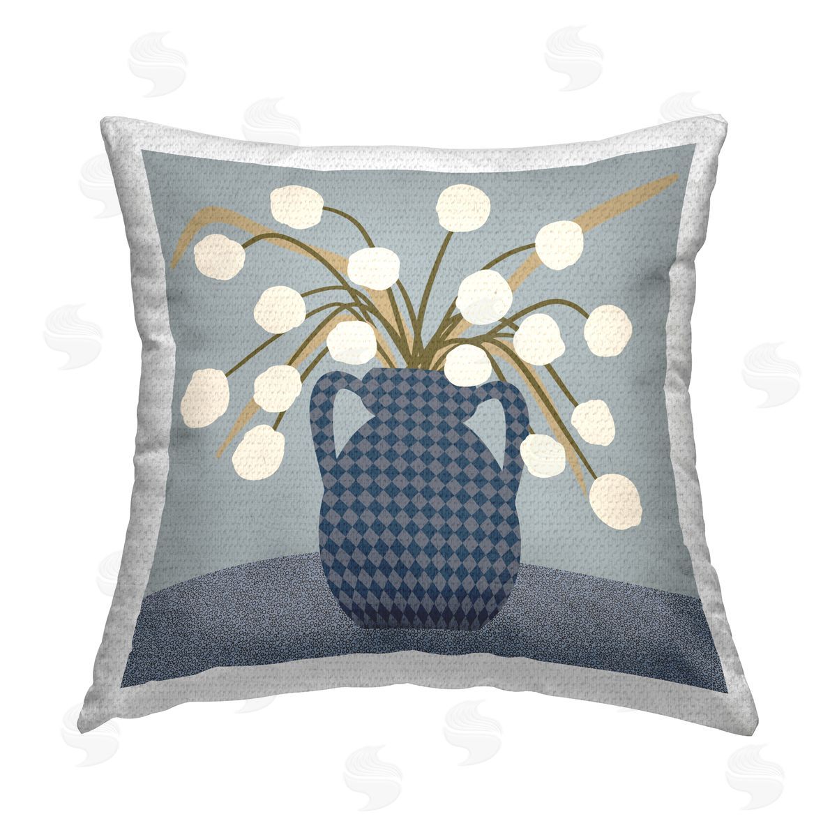 Regina Moore Abstract Potted Botanicals Outdoor Quick-Dry Polyester Printed Throw Pillow