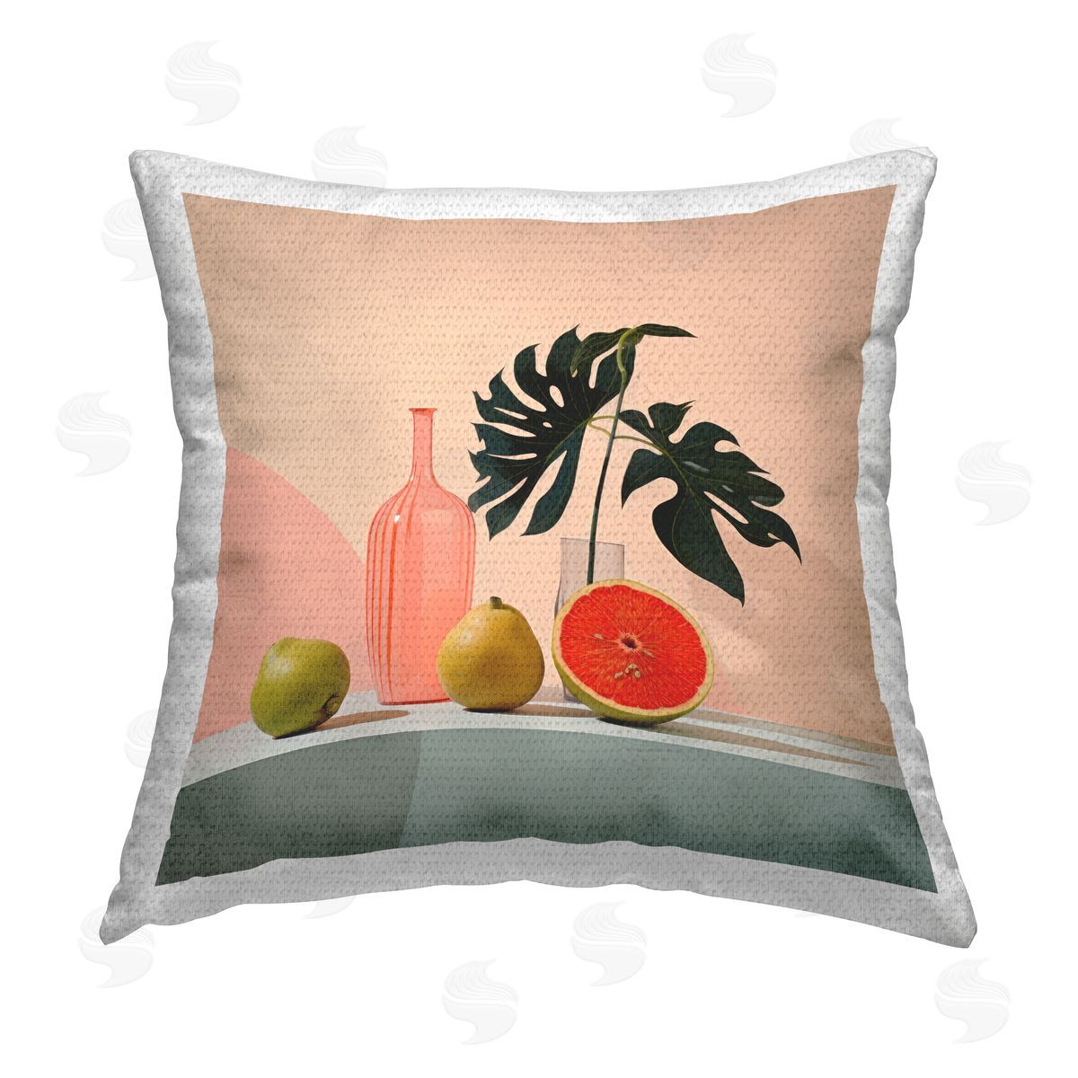 Lazar Studio Tropical Kitchen Citrus Outdoor Quick-Dry Polyester Printed Throw Pillow