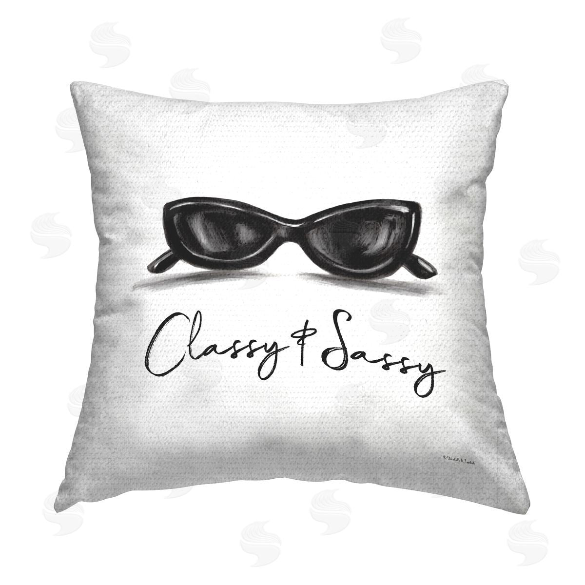 Elizabeth Tyndall Classy & Sassy Sunglasses Outdoor Quick-Dry Polyester Printed Throw Pillow