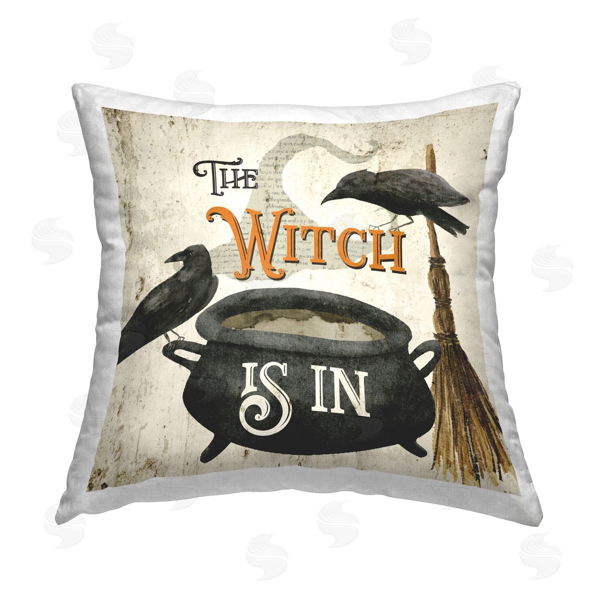 Deane Beesley Spooky Witch Is In Printed Plush Polyester Throw Pillow