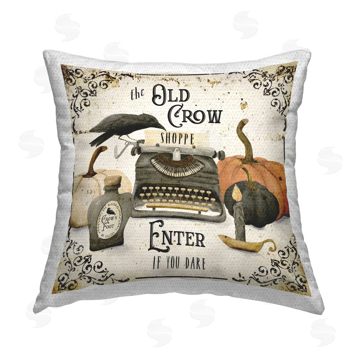 Deane Beesley Vintage Halloween Shoppe Outdoor Quick-Dry Polyester Printed Throw Pillow