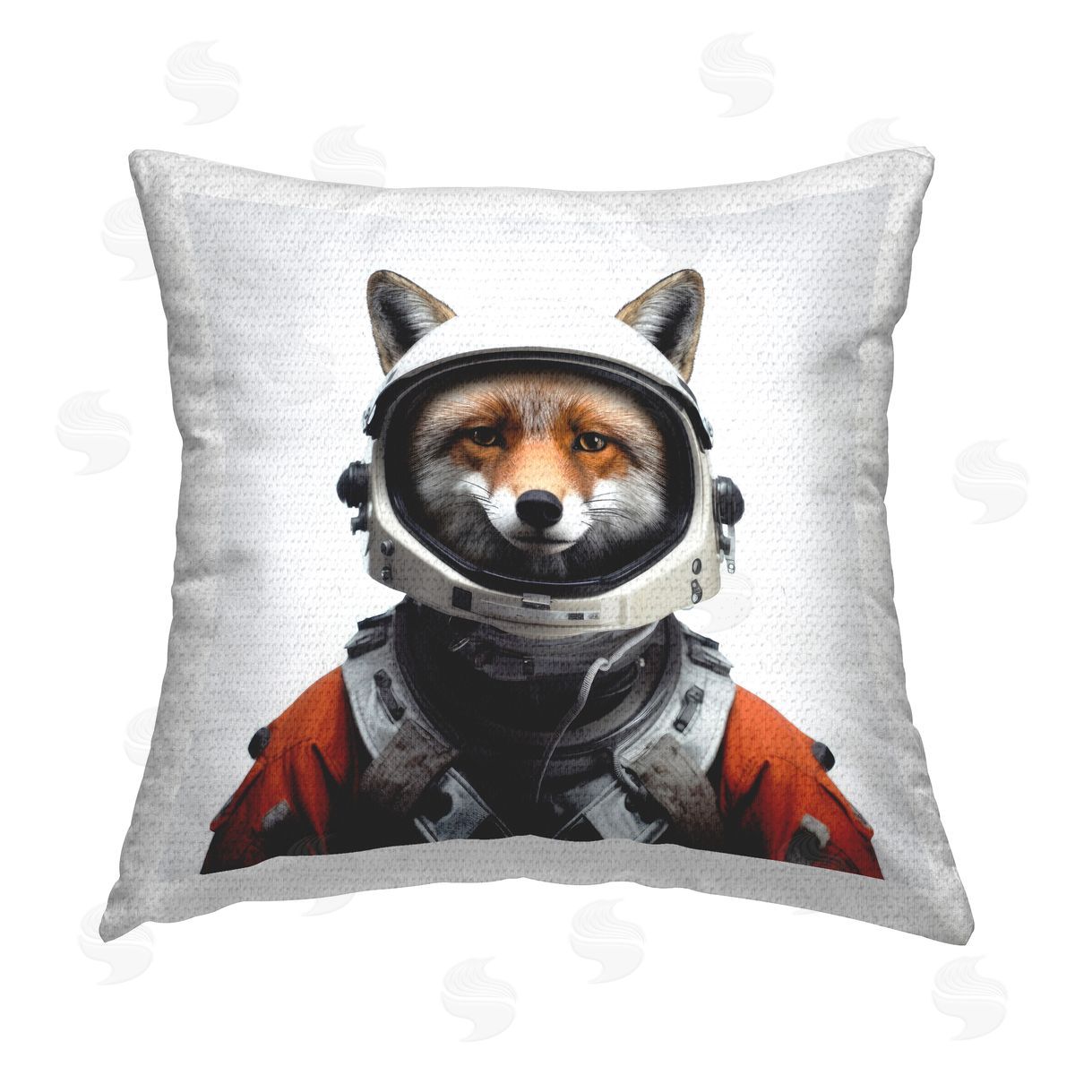 Lazar Studio Fox in Astronaut Suit Outdoor Quick-Dry Polyester Printed Throw Pillow