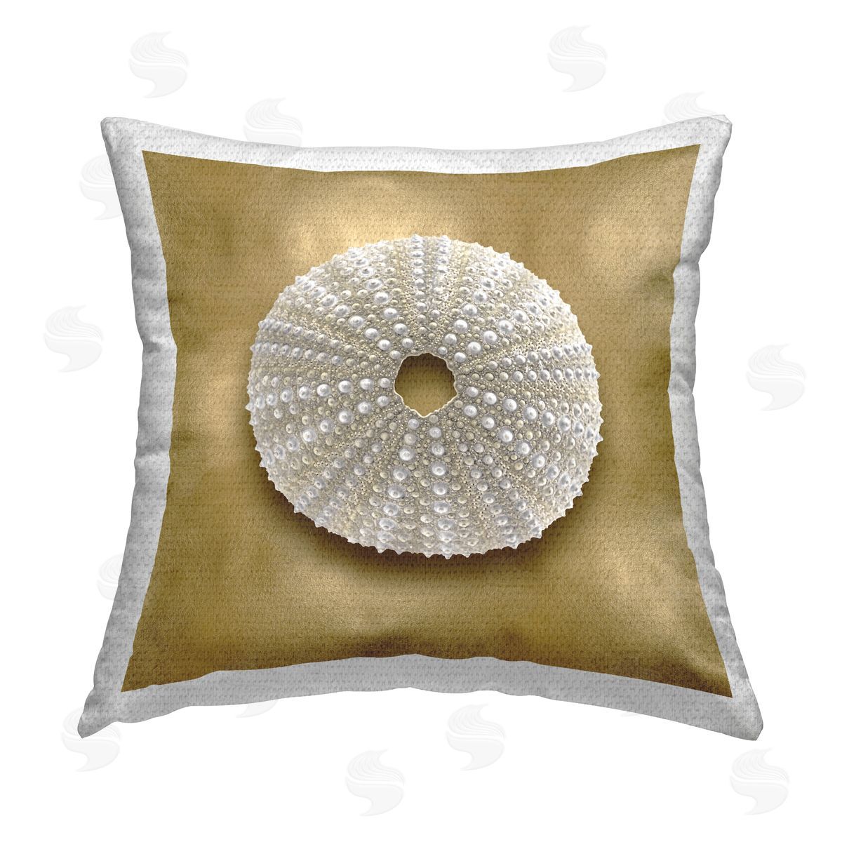 Caroline Kelly Urchin Shell on Glam Outdoor Quick-Dry Polyester Printed Throw Pillow