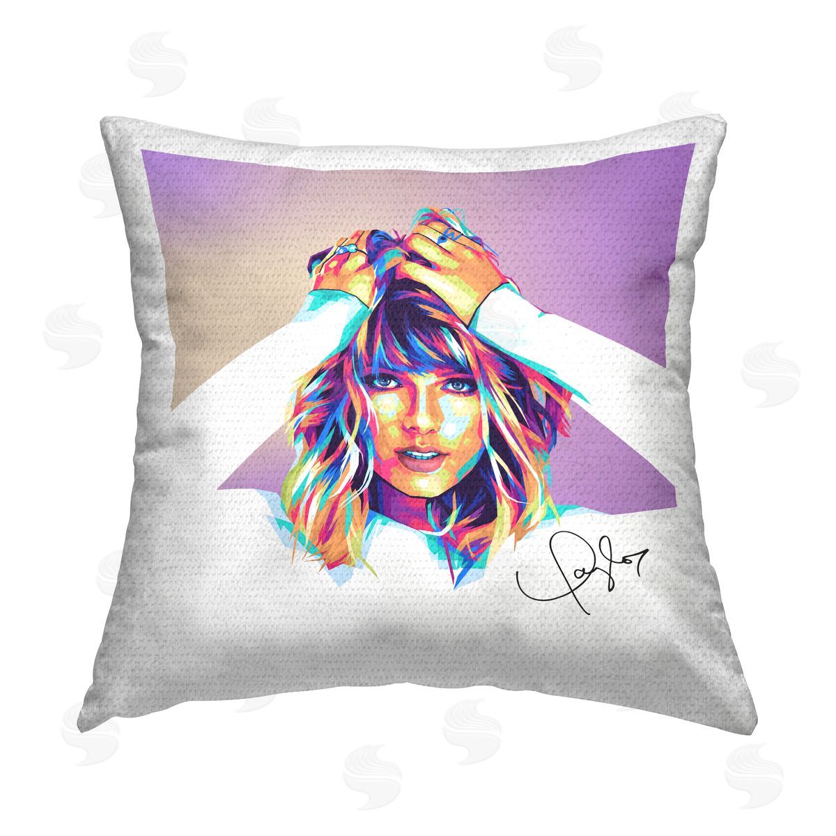 Birch & Ink Modern Pop Culture Taylor Outdoor Quick-Dry Polyester Printed Throw Pillow