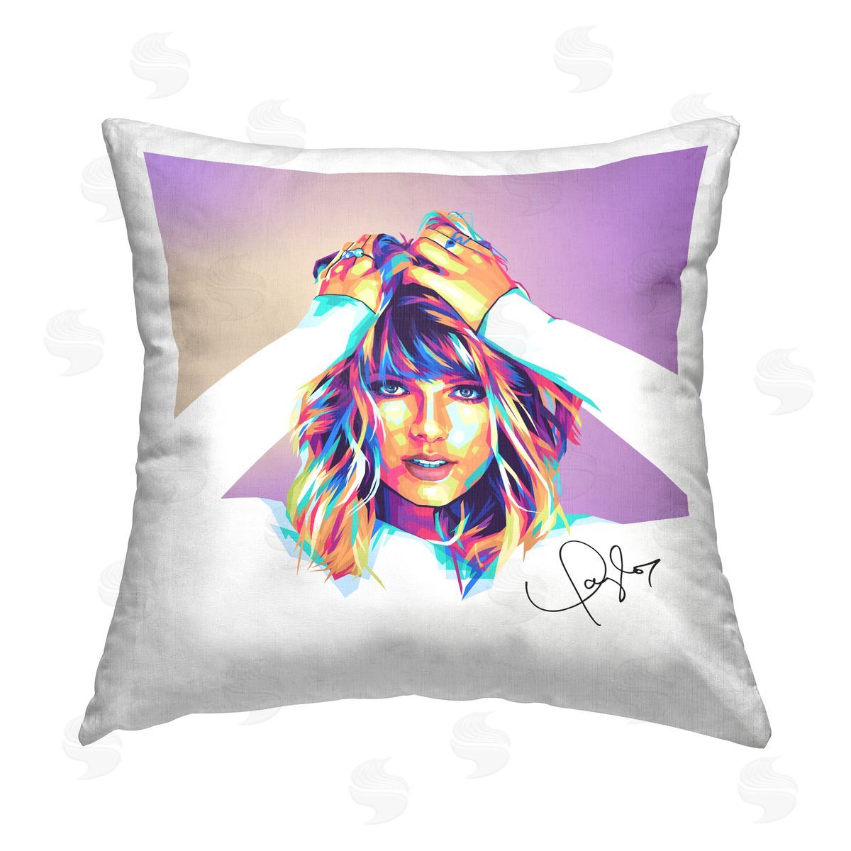 Birch & Ink Modern Pop Culture Taylor Printed Plush Polyester Throw Pillow
