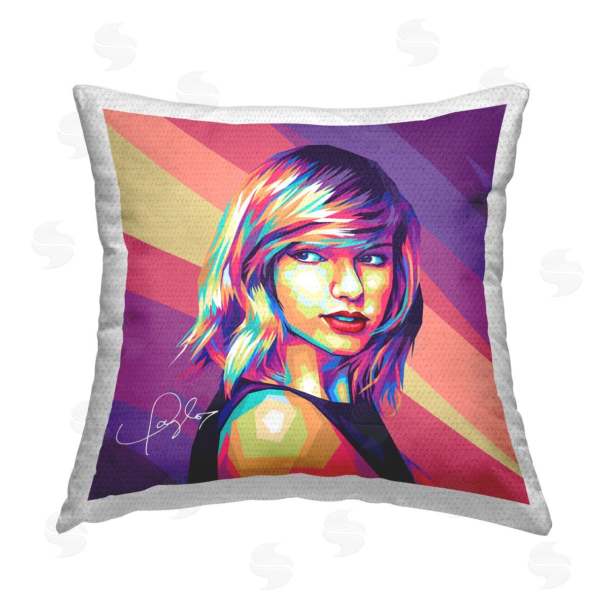 Birch & Ink Abstract Patterned Taylor Outdoor Quick-Dry Polyester Printed Throw Pillow