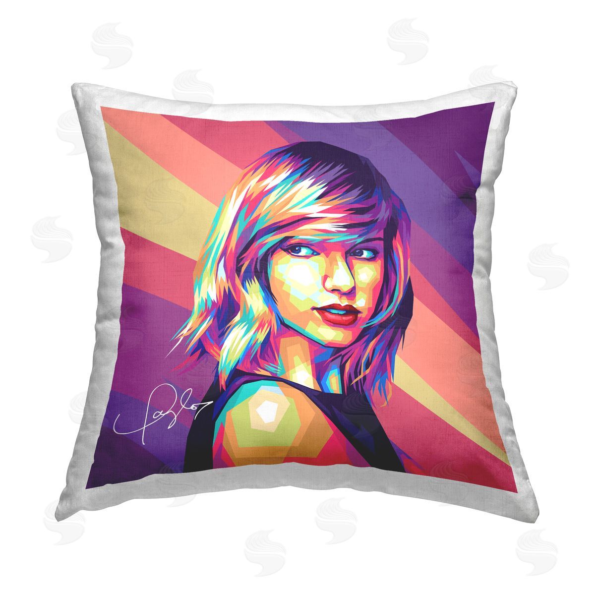 Birch & Ink Abstract Patterned Taylor Printed Plush Polyester Throw Pillow