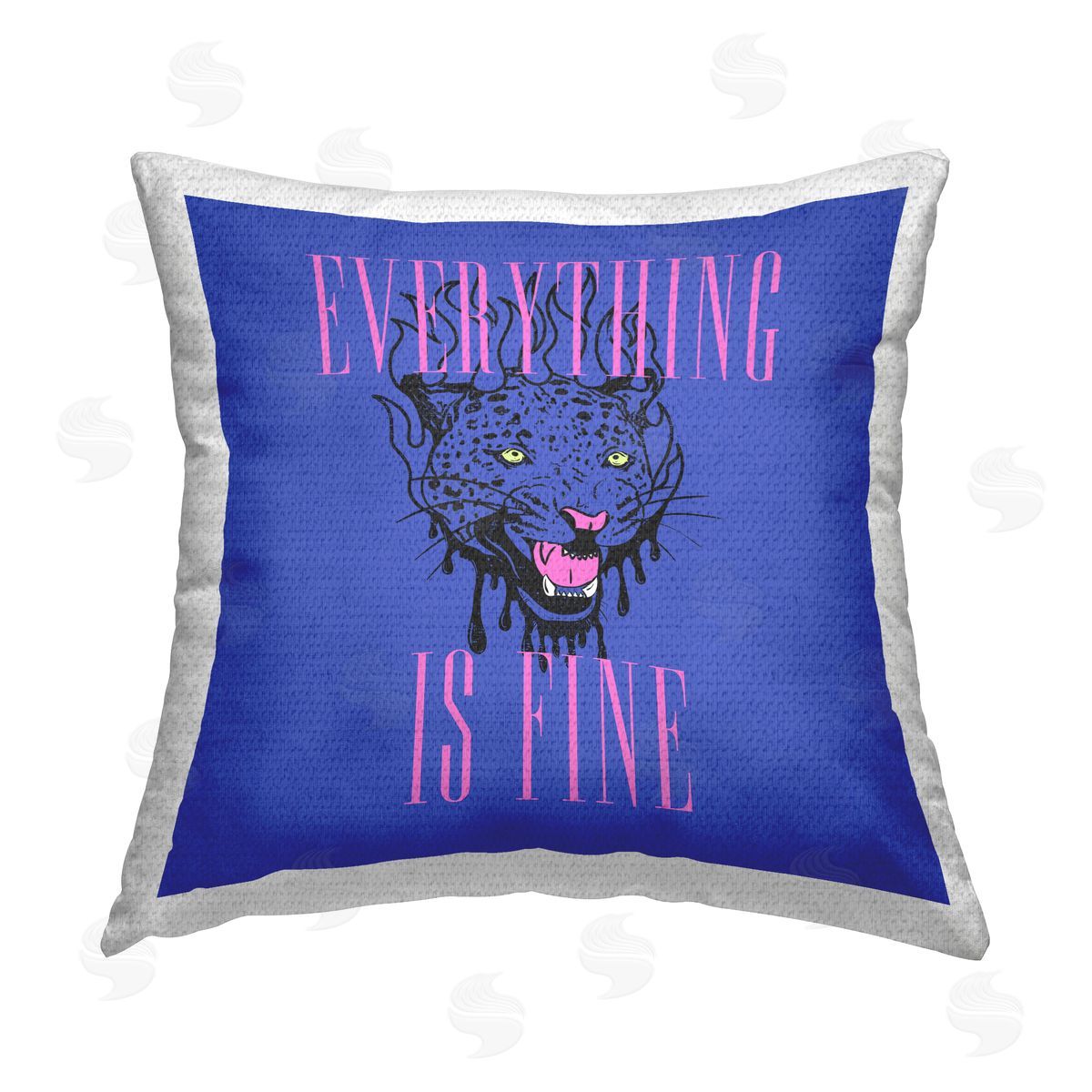 House of Lulu Everything Is Fine Leopard Outdoor Quick-Dry Polyester Printed Throw Pillow
