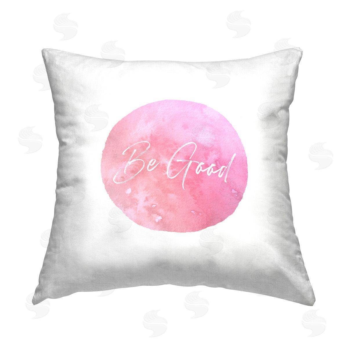 Christine Zalewski Pastel Be Good Phrase Printed Plush Polyester Throw Pillow