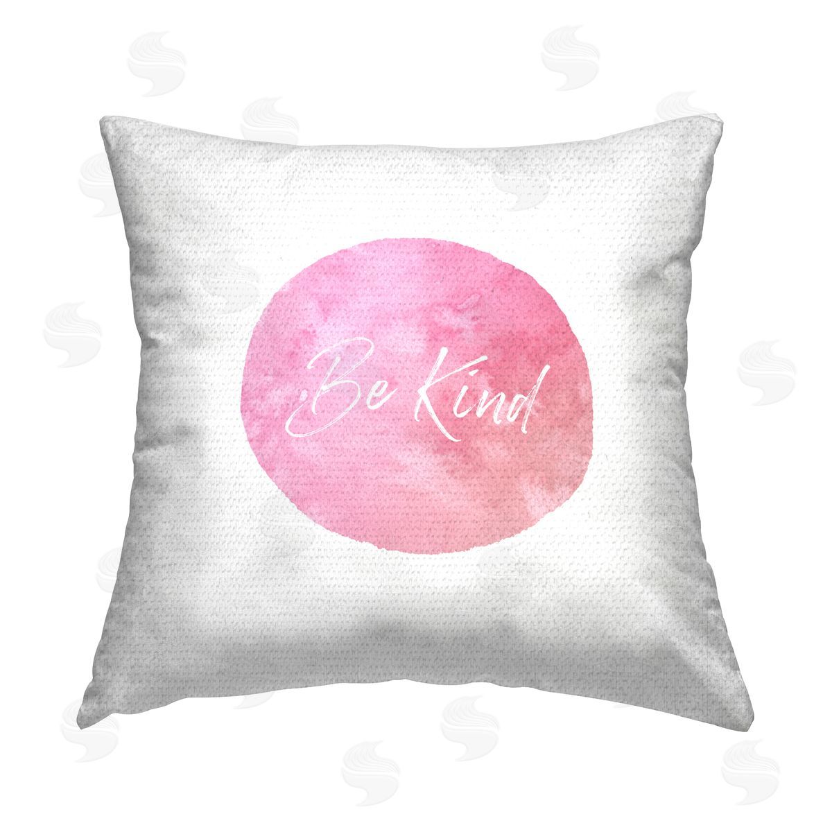 Christine Zalewski Be Kind on Pink Outdoor Quick-Dry Polyester Printed Throw Pillow
