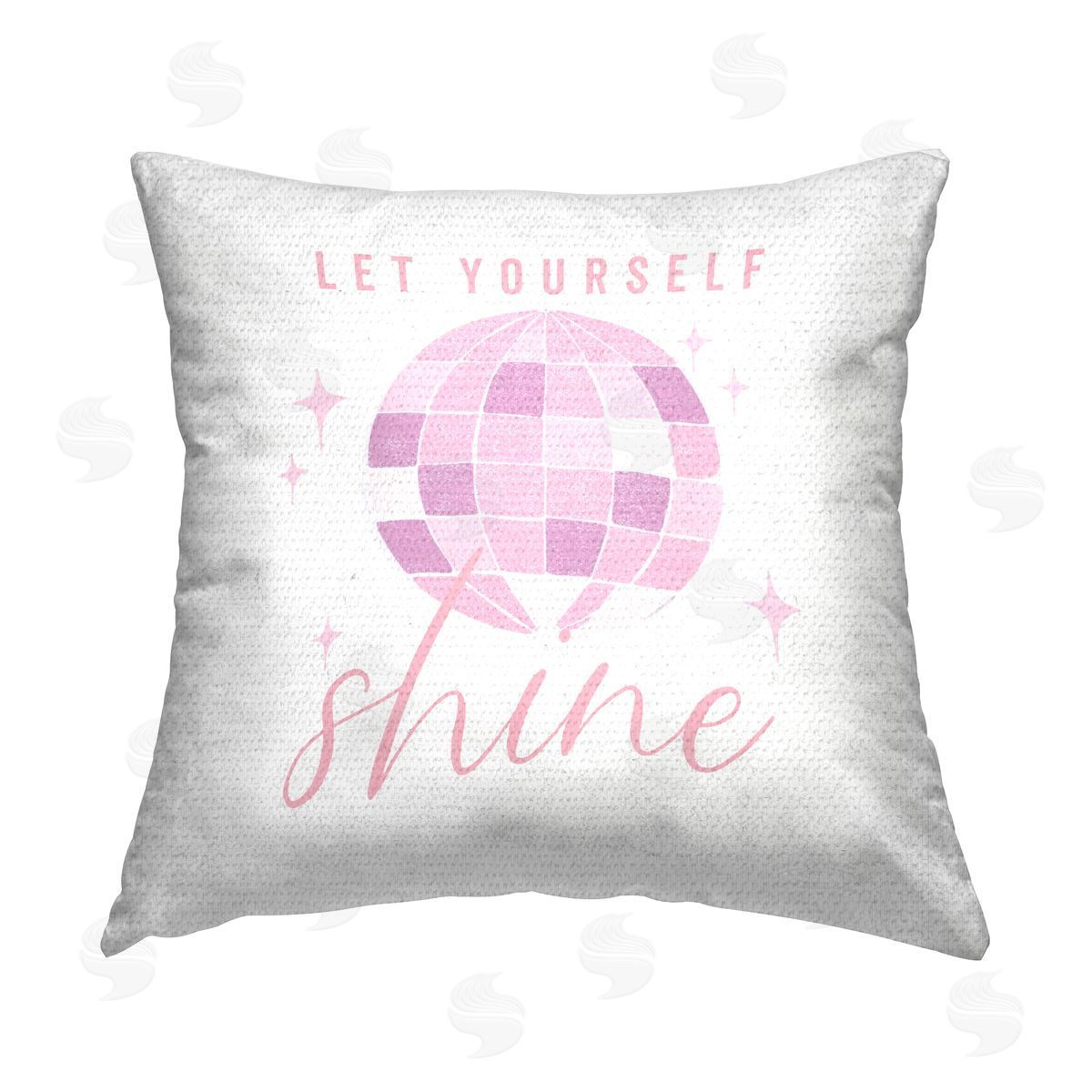 Masey St. Studios Let Yourself Shine Disco Ball Outdoor Quick-Dry Polyester Printed Throw Pillow