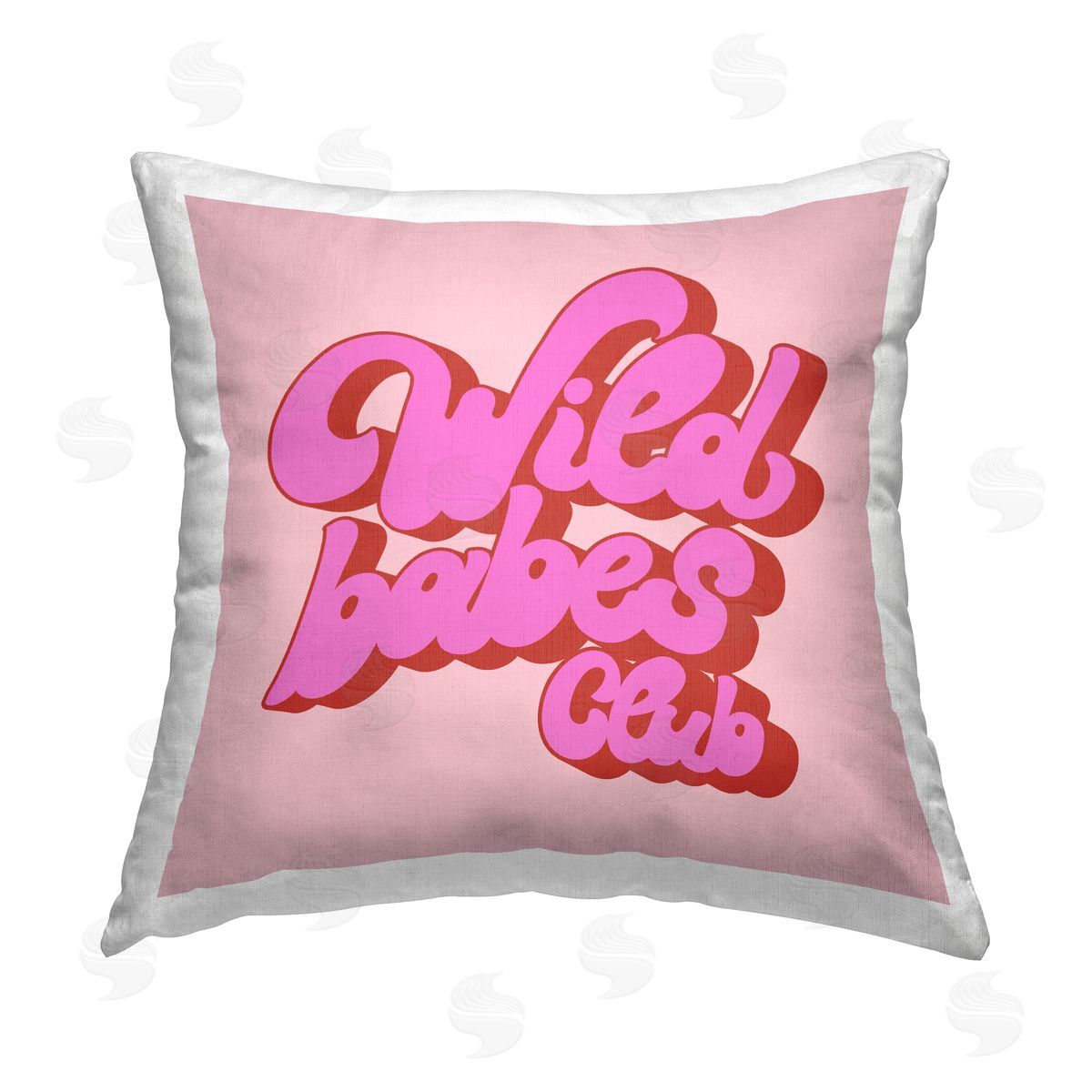 House of Lulu Vintage Wild Babes Club Printed Plush Polyester Throw Pillow
