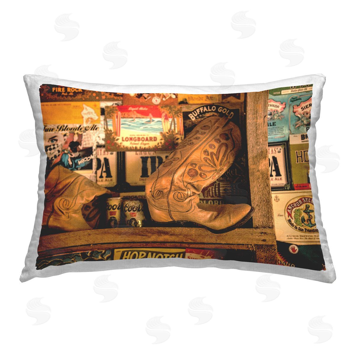 JG Studios Southwestern Still Life Printed Plush Polyester Throw Pillow
