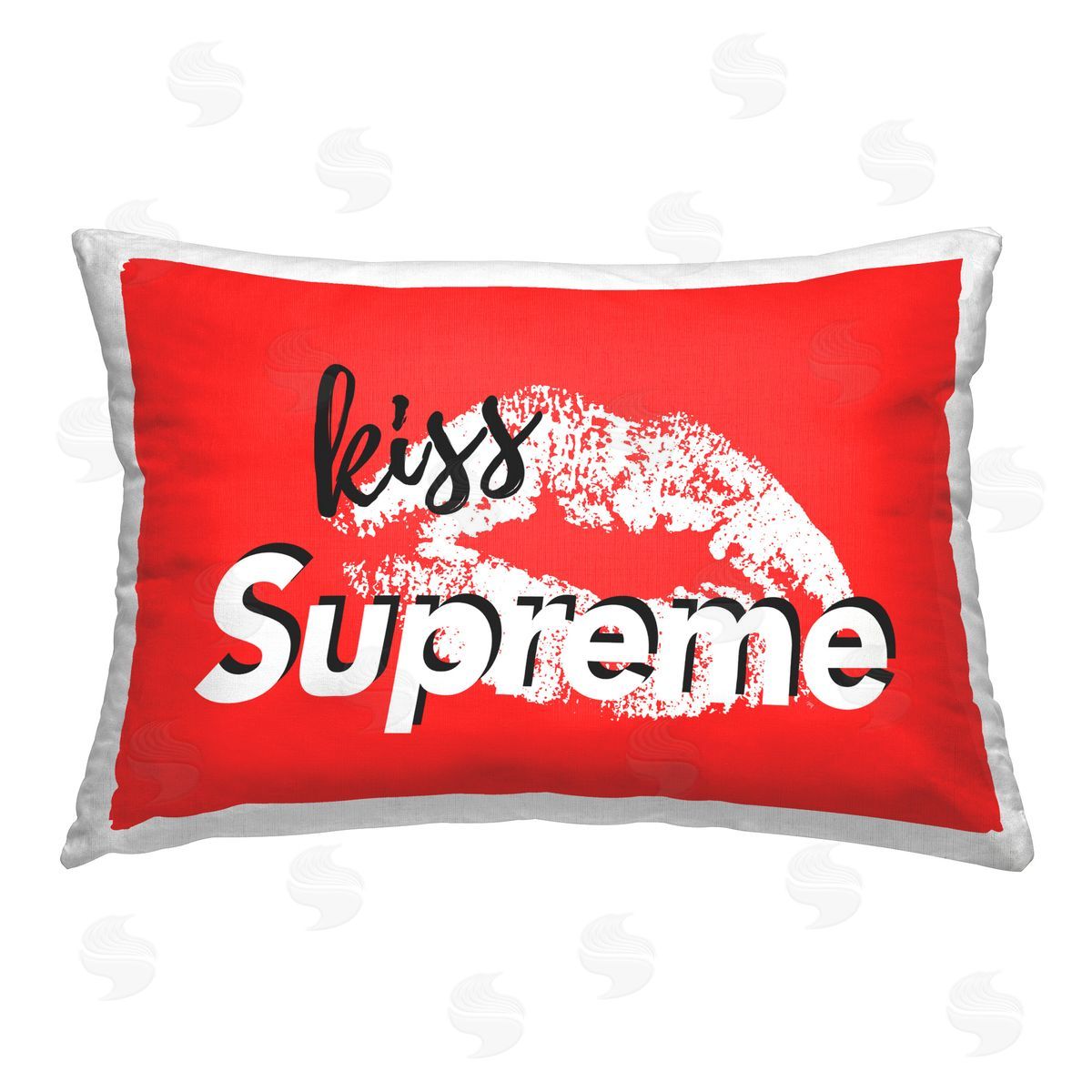 Martina Pavlova Red Kiss Supreme Printed Plush Polyester Throw Pillow