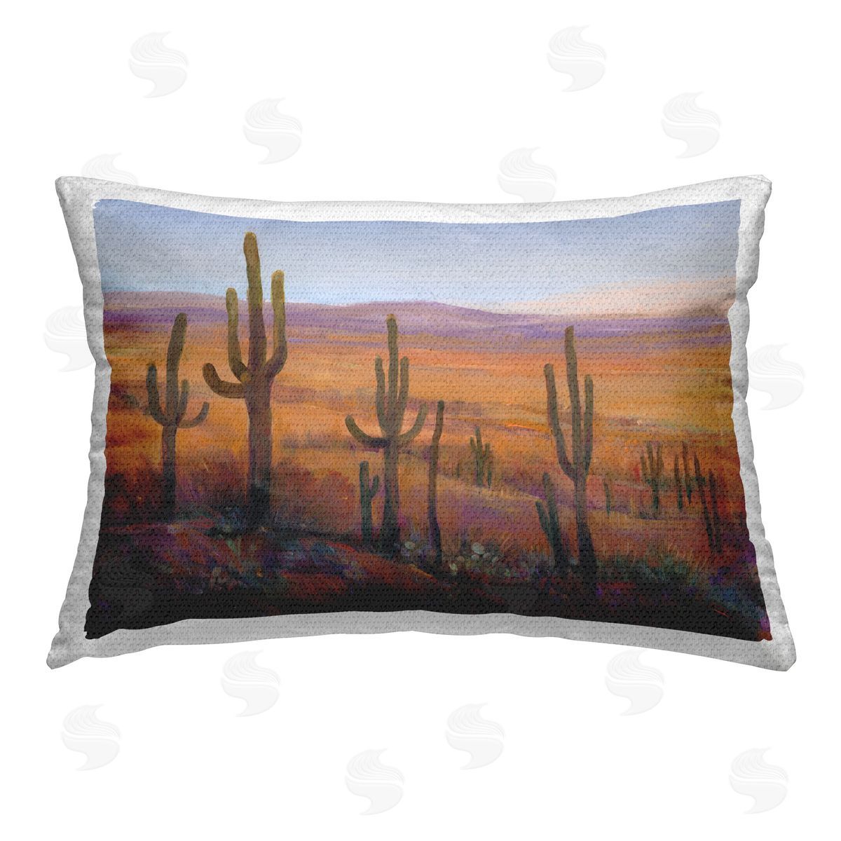 Tim O'Toole Canyon Cactus Landscape Outdoor Quick-Dry Polyester Printed Throw Pillow