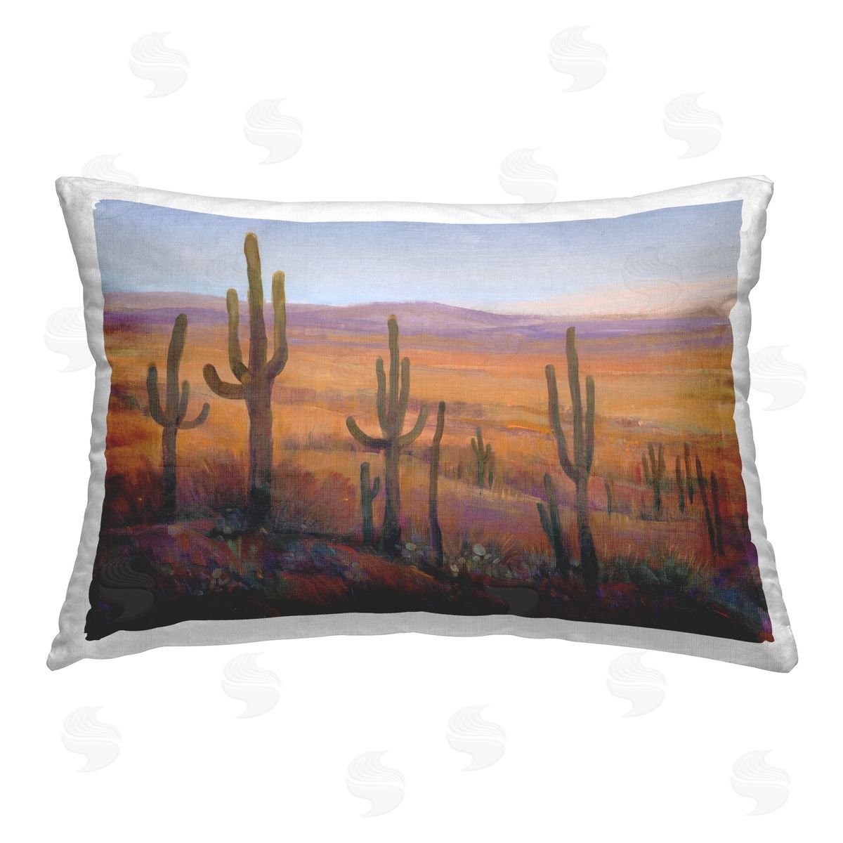 Tim O'Toole Canyon Cactus Landscape Printed Plush Polyester Throw Pillow