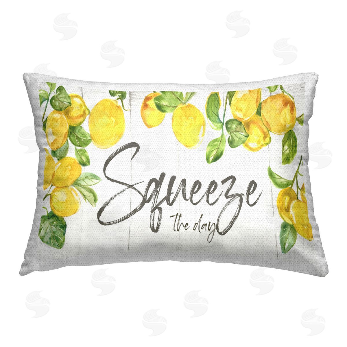 Nan Squeeze The Day Citrus Outdoor Quick-Dry Polyester Printed Throw Pillow