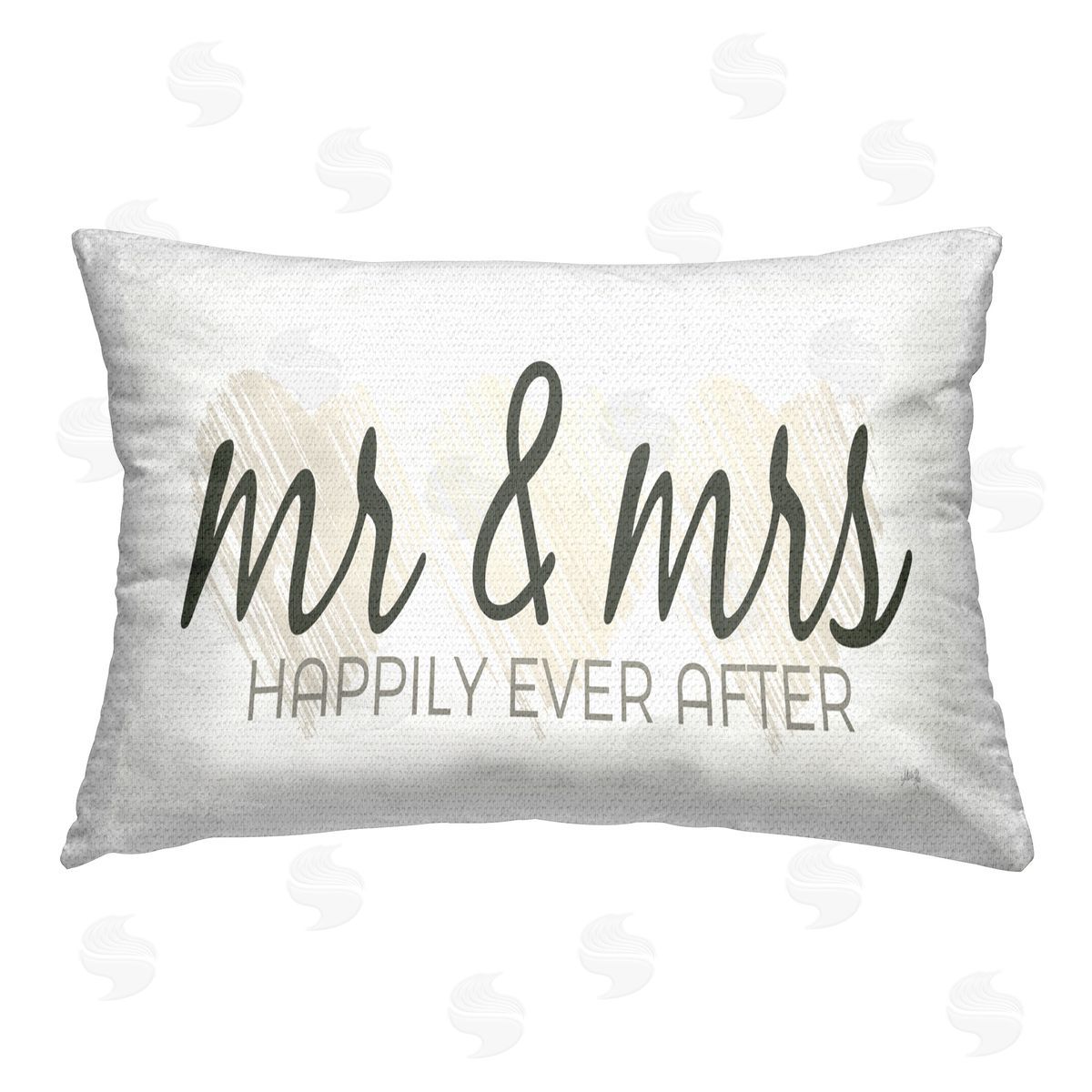 Marla Rae Happily Ever After Marriage Outdoor Quick-Dry Polyester Printed Throw Pillow